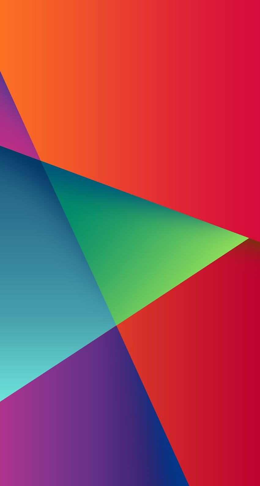 Geometrisches buntes Dreieck-Match iPhone Se, rotes Dreieck HD-Handy-Hintergrundbild