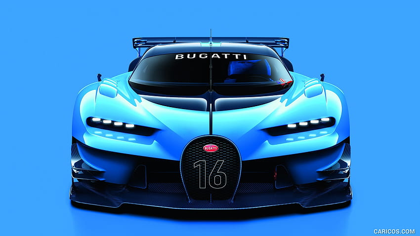 Bugatti Vision Gran Turismo Concept - отпред. HD тапет