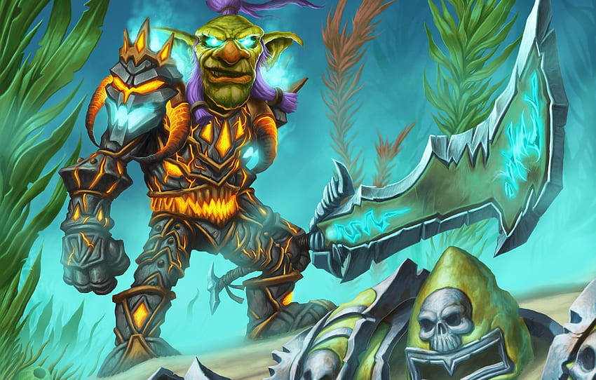 armor, Goblin, wow, world of warcraft, death knight, dead knight for , section игры HD wallpaper