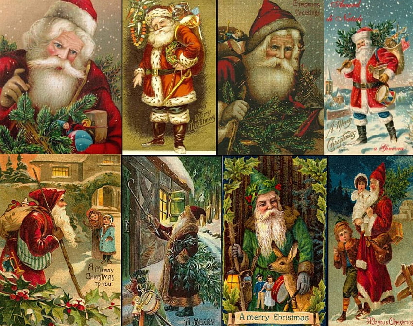 Father Christmas 1, ONick, toys, christmas, tree HD wallpaper | Pxfuel