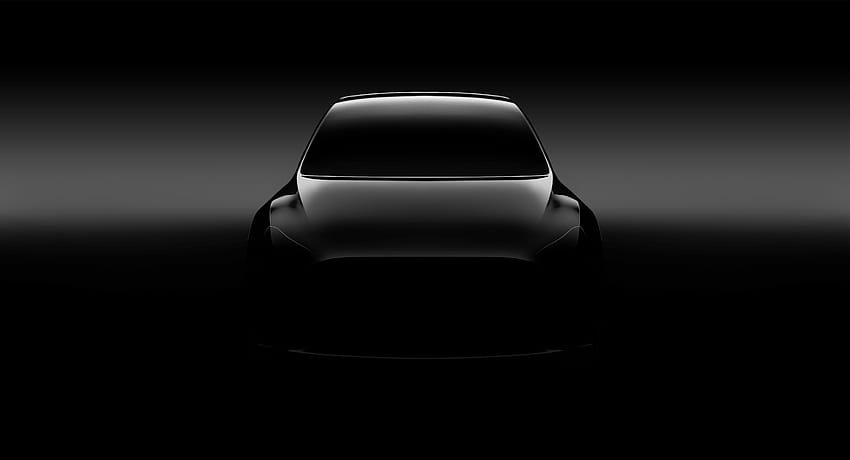 Elon Musk partage une nouvelle Tesla Model Y, Black Tesla Fond d'écran HD