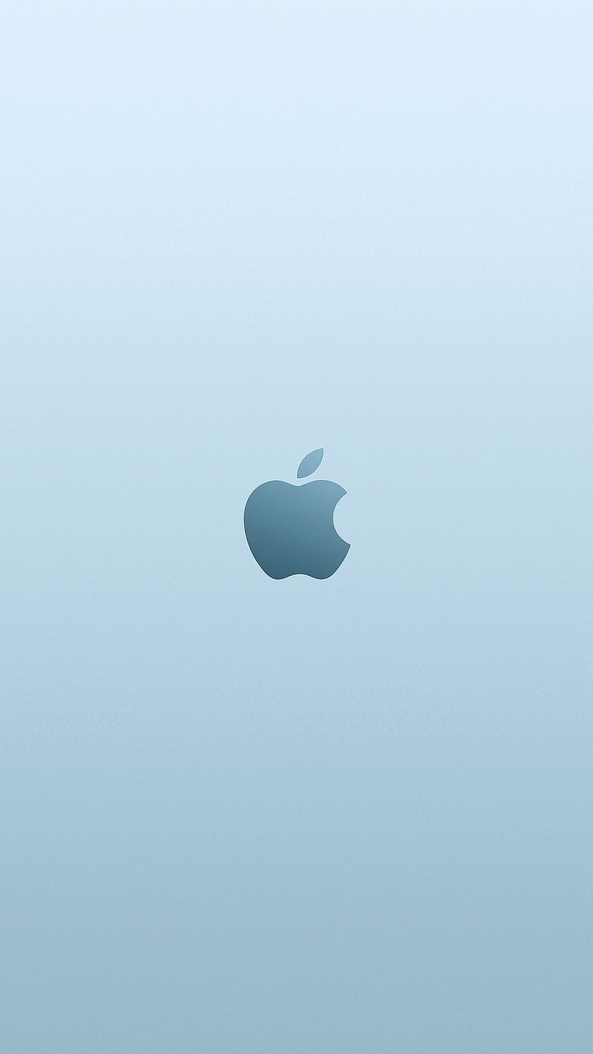 Apple Blue Minimal Illustration Art, Minimalist Grey Blue HD phone wallpaper