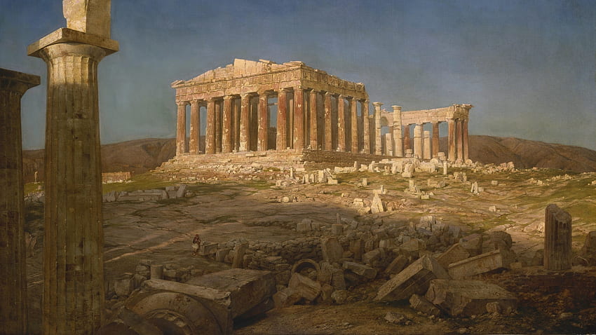 Columns, Ancient Building, Architecture, Ruins, Classic Art - Resolution: HD wallpaper