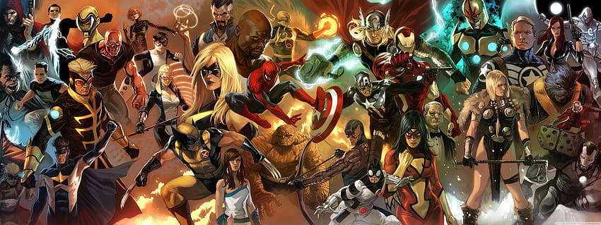 Ultra de personajes de Marvel Comics para: múltiple, monitor dual, Marvel y DC Comics fondo de pantalla