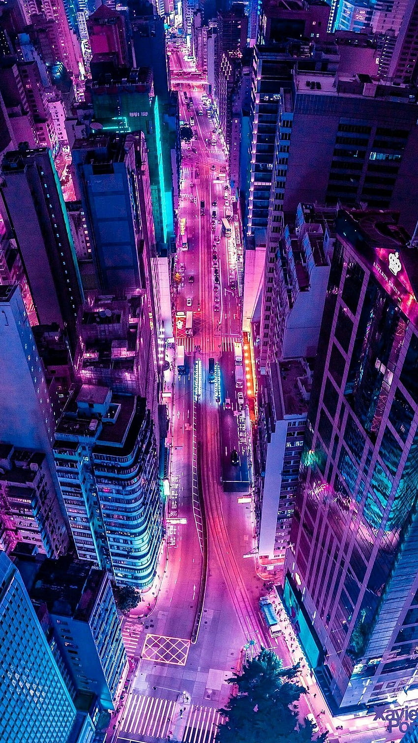 IPhone . Stadt, Metropole, Metropolregion, City, Purple City HD-Handy-Hintergrundbild