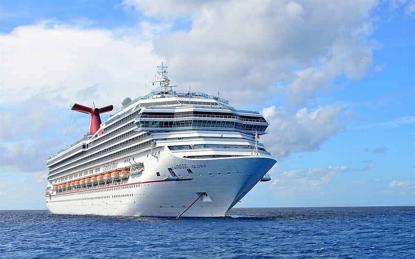 Carnival Glory, เรือสำราญสุดหรู, เรือสีขาวขนาดใหญ่, Cruise Liner, Conquest Class, Carnival Cruise Line สำหรับความละเอียด คุณสูง วอลล์เปเปอร์ HD