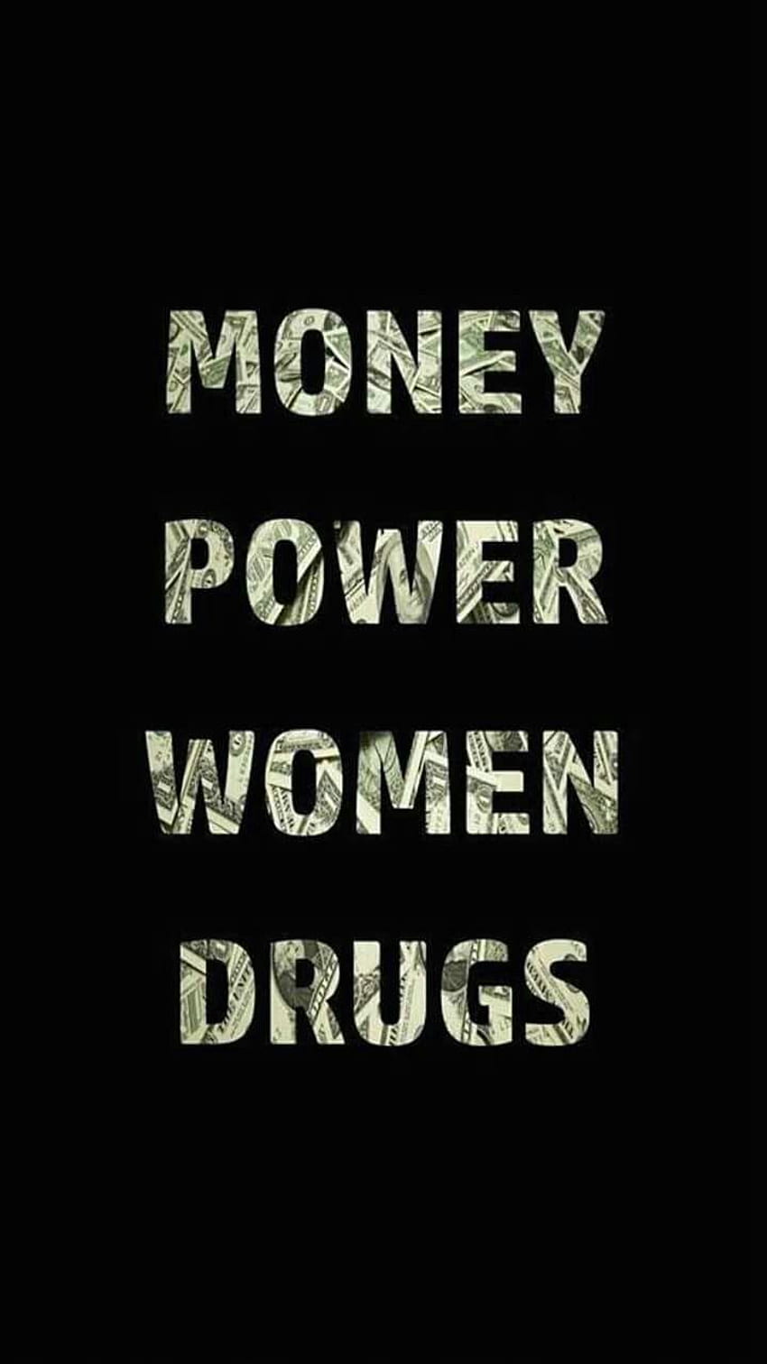돈 권력 여성 마약, 돈 권력 존중 HD 전화 배경 화면
