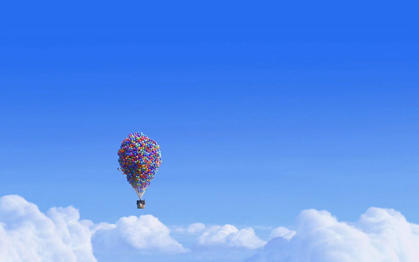 galería: Casa voladora con globos de colores UP Movie fondo de pantalla