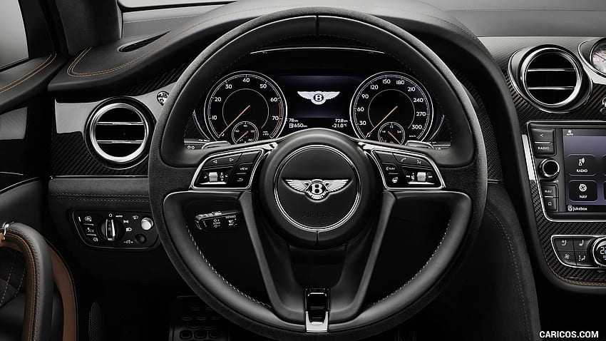 2020 Bentley Bentayga 스피드 인테리어 스티어링 휠 HD 월페이퍼