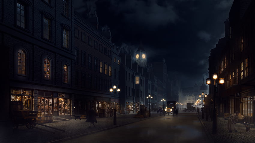 Passen Sie das viktorianische London an HD-Hintergrundbild