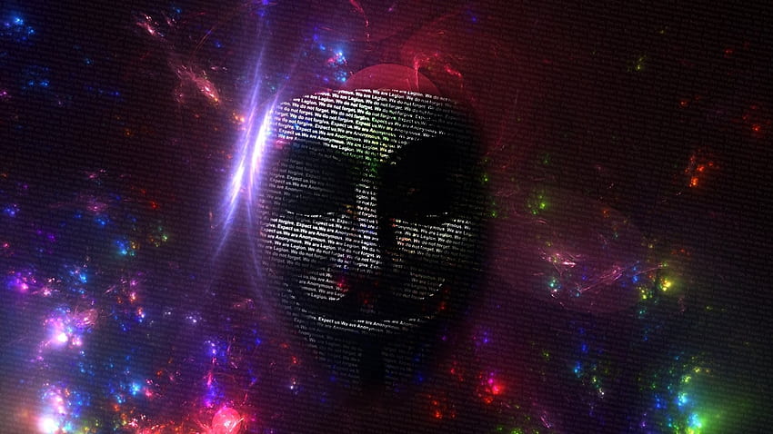 Colorido, Máscara, Hacker, anônimo, Hacking, Abstract - Hacking For Windows 10 papel de parede HD