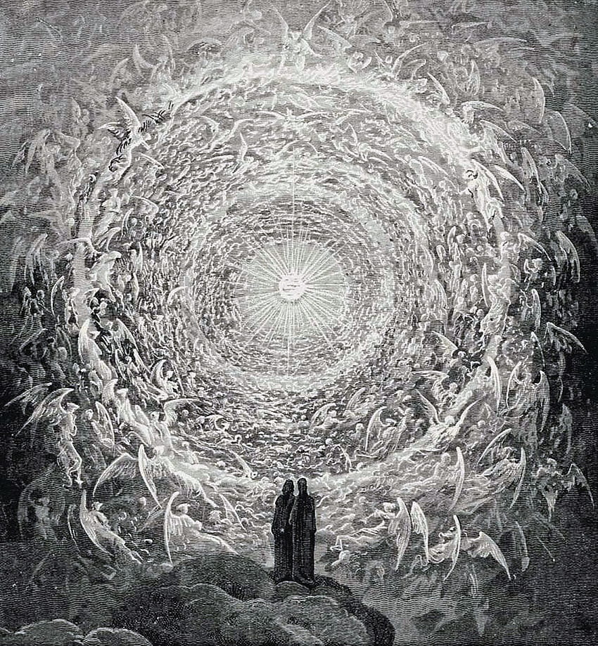 Paradiso, Canto 34 di Gustave Doré. Storia dell'arte dell'obelisco Sfondo del telefono HD