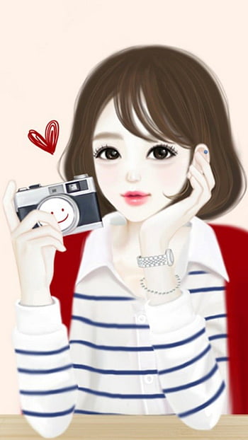 korean cartoon cute girl