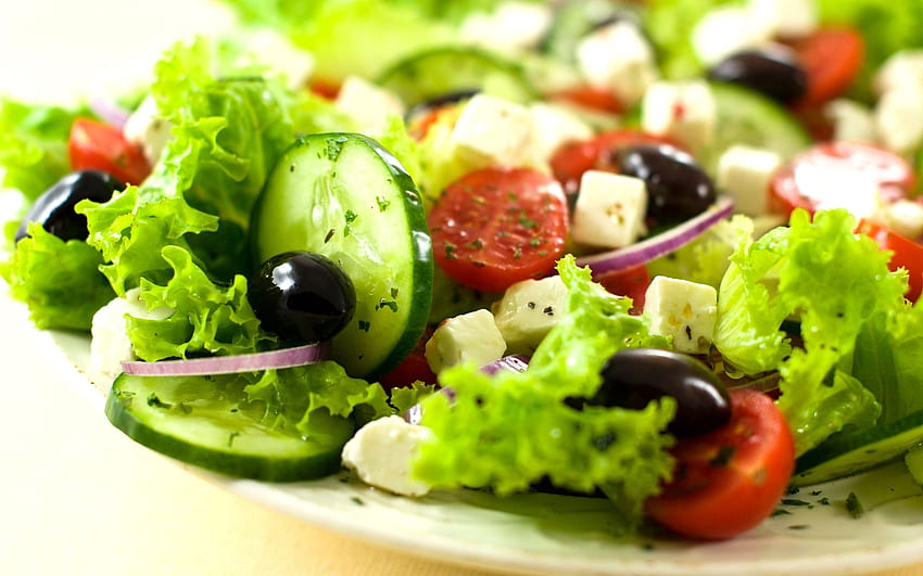 Salad and Background, Fresh Salad HD wallpaper