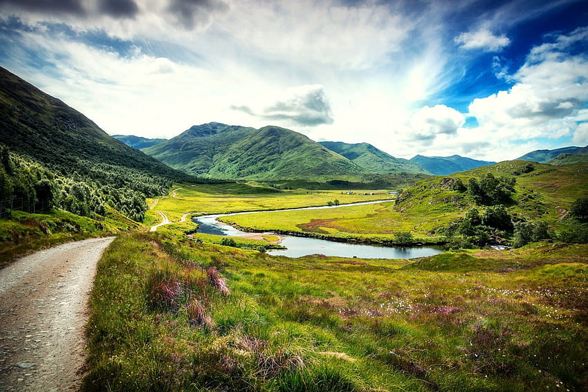 Gran Bretaña, Escocia, Reino Unido. naturaleza y paisaje fondo de pantalla