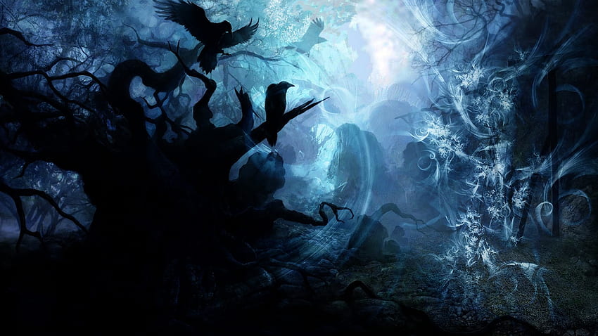 Magical Forest - Dark Art - - teahub.io, Dark Enchanted Forest HD wallpaper