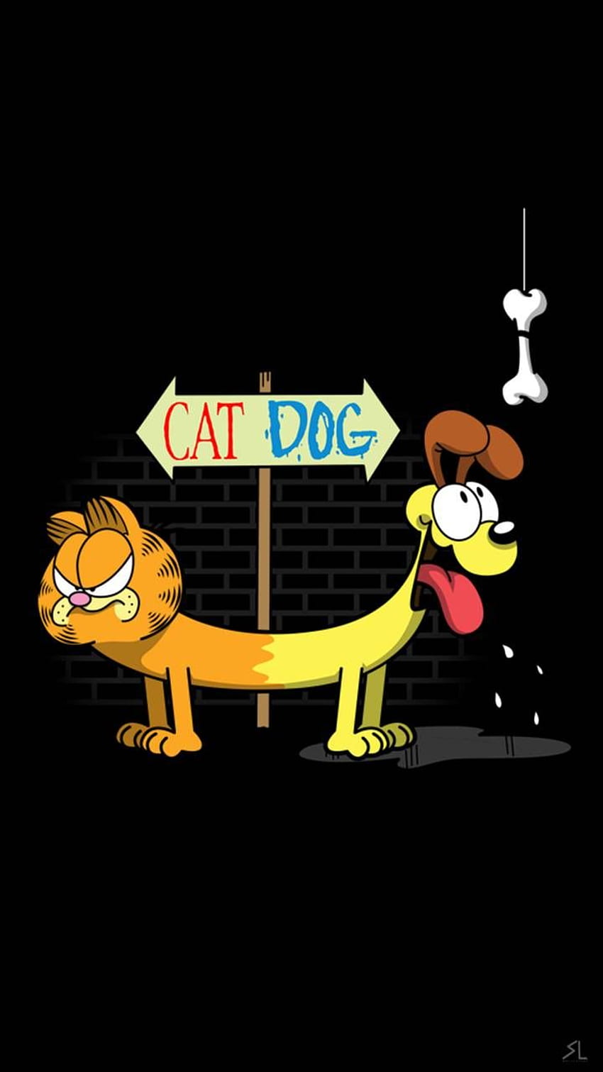 Catdog, CatDog Cartoon HD phone wallpaper