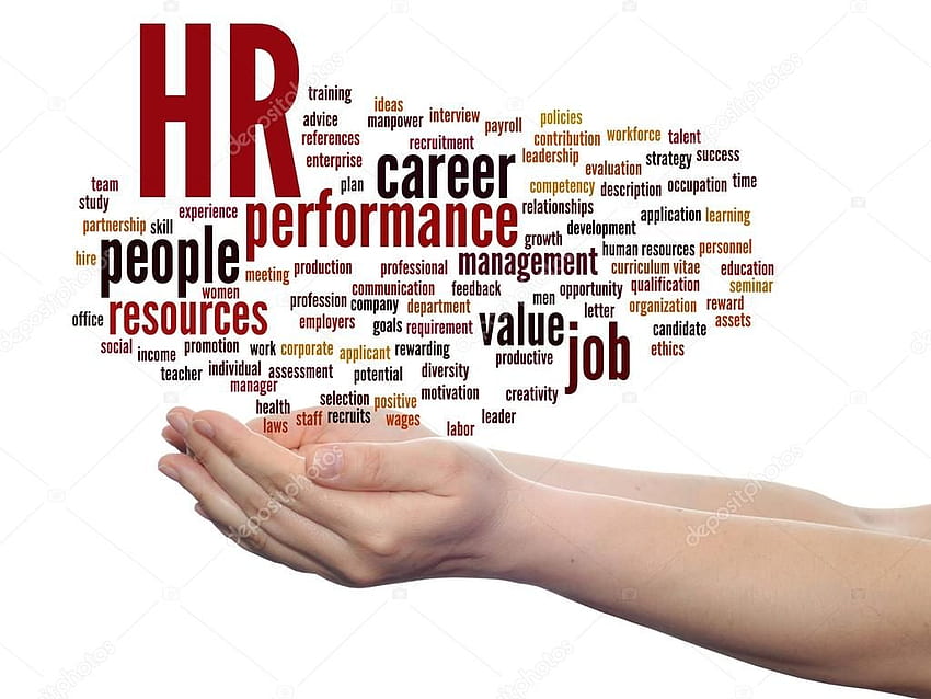 Konzept konzeptionelle Hr oder Human Resources Management - Poster HD-Hintergrundbild
