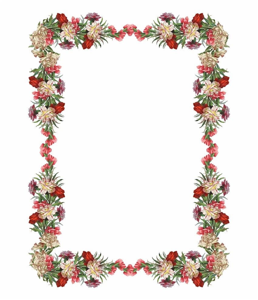 Transparent Floral Frame, Transparent Floral Frame png , ClipArts on Clipart Library, Vintage Flower Frame HD phone wallpaper