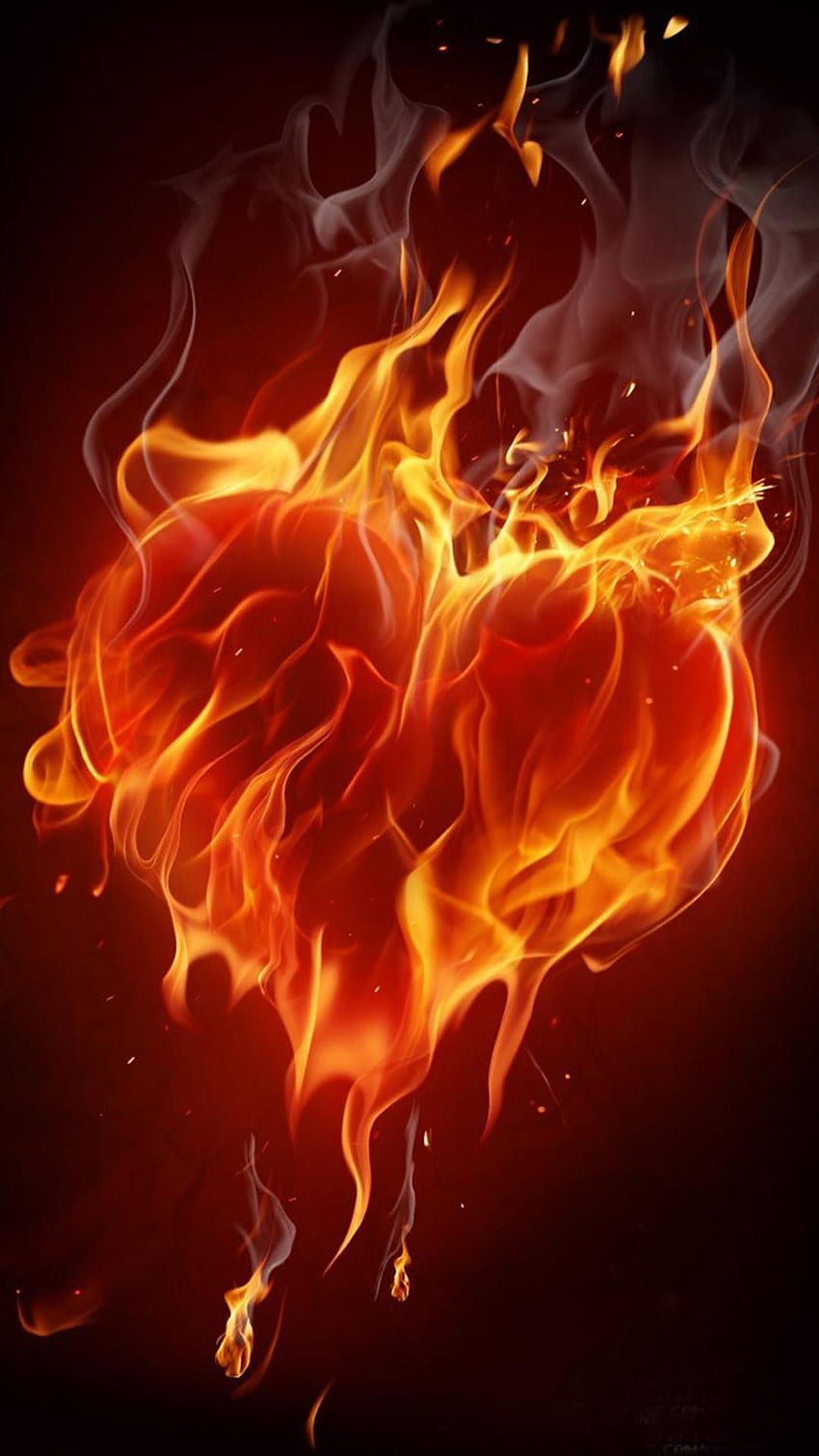 Love Flame, Flame of Love HD phone wallpaper