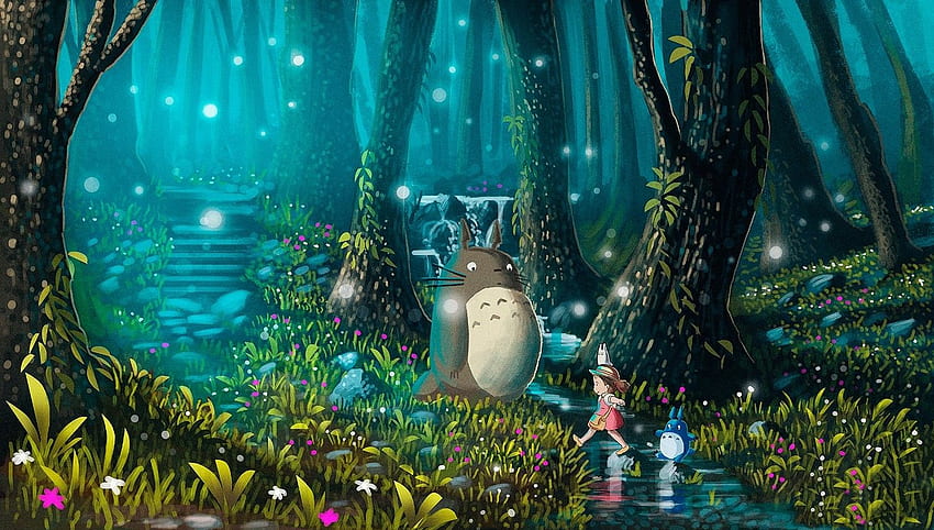My Neighbor Totoro Background. Skeleton Army , Bullet for My Valentine and Stormtrooper Army, Winter Totoro HD wallpaper
