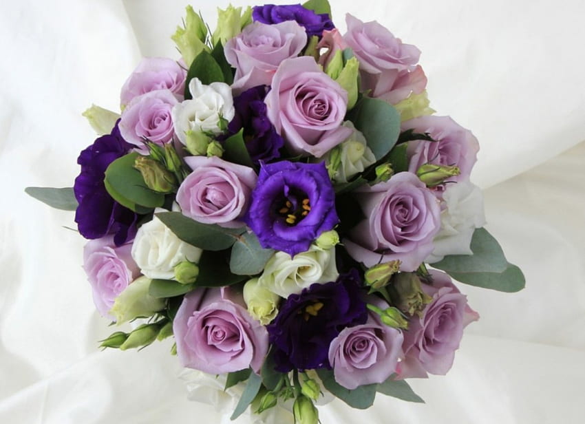 * Sweet bouquet *, purple, pink, roses, bouqut, lovely, sweet bouquet HD wallpaper