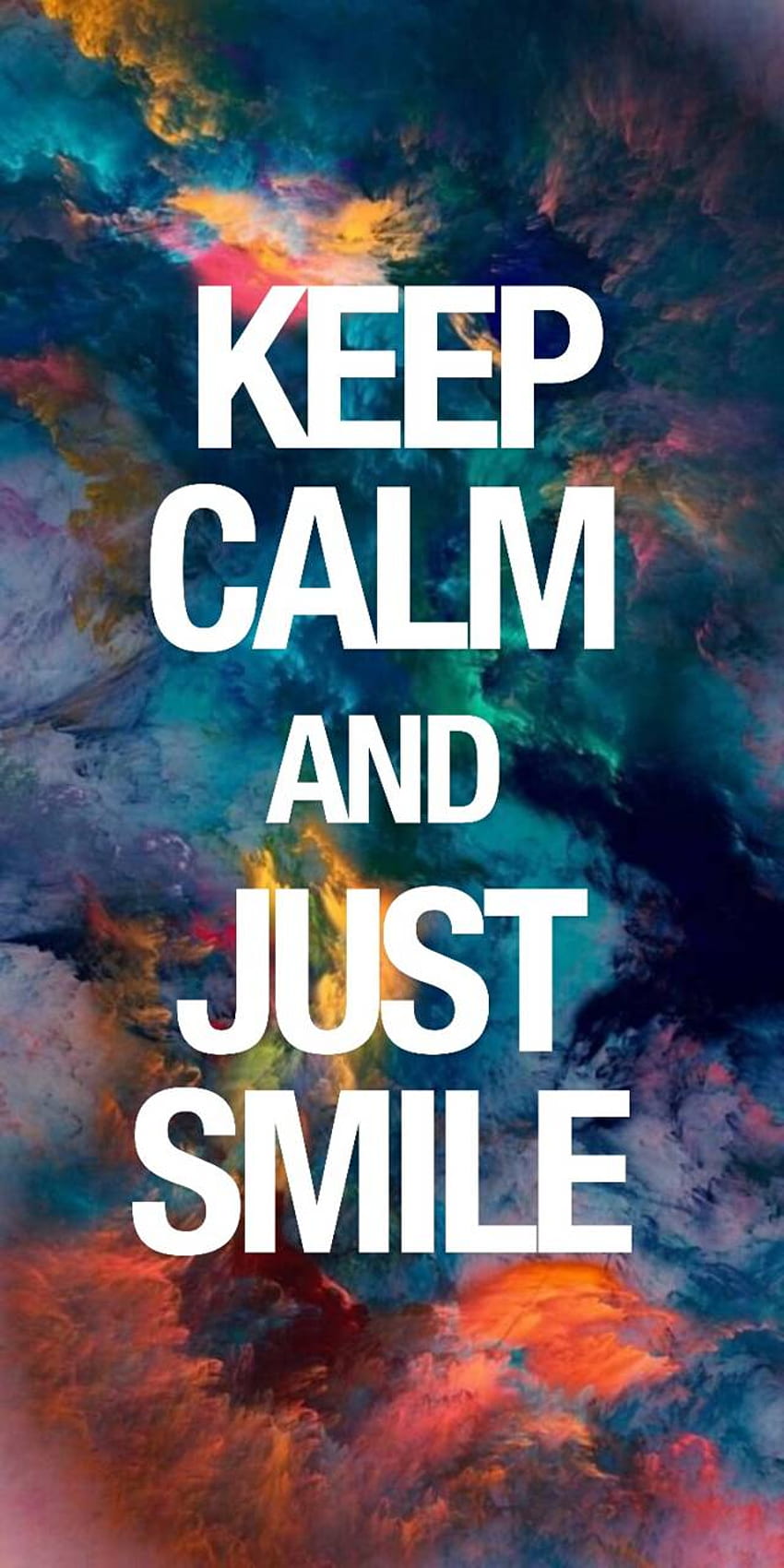 Keep Calm By Rifatalnahian07 - Keep Calm And Just Smile - -, Keep Calm And Be A Unicorn HD 전화 배경 화면