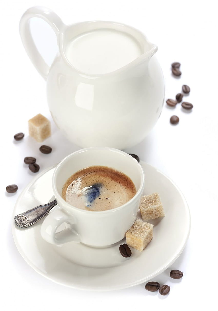 Milk Sugar Coffee jugs Grain HD phone wallpaper