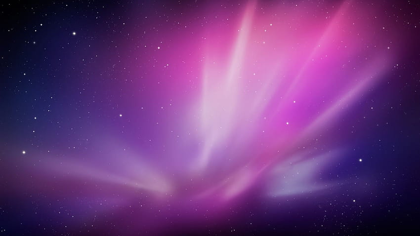 Purple, Violet, Aurora, Stock, Mac OS X, , , Space HD wallpaper