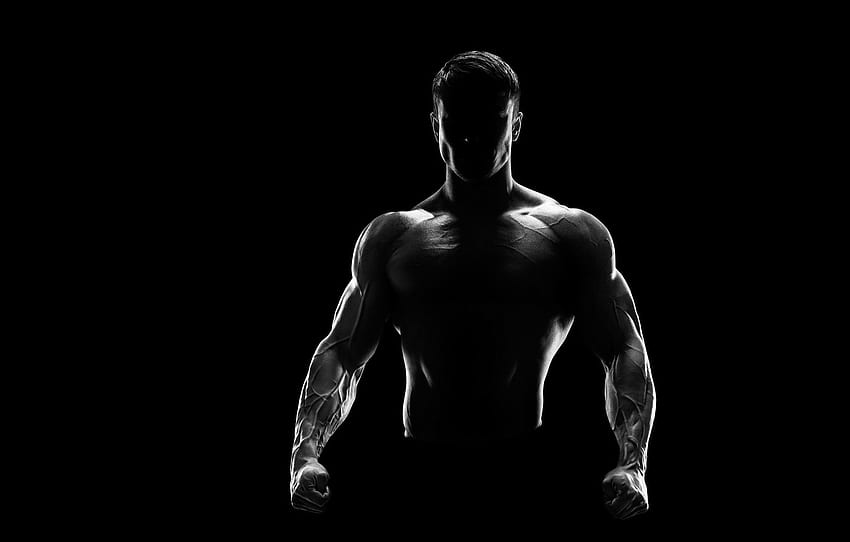 power, sport, black, silhouette, male for , section мужчины HD wallpaper