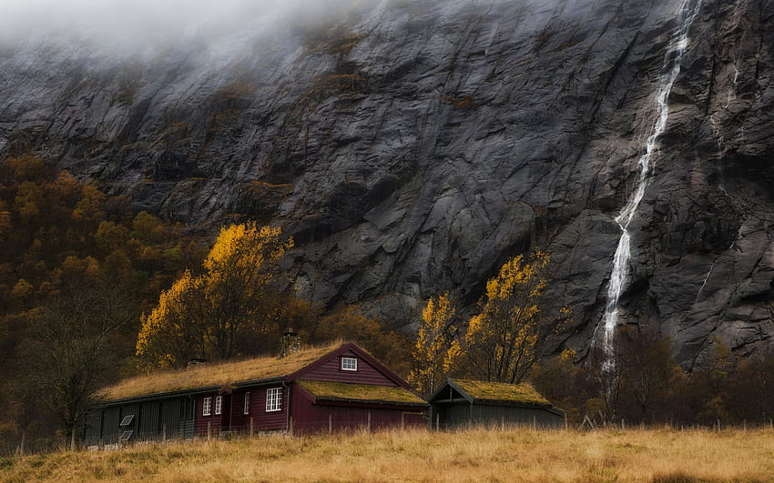 Stavanger waterfalls norway, Norway Forest HD wallpaper