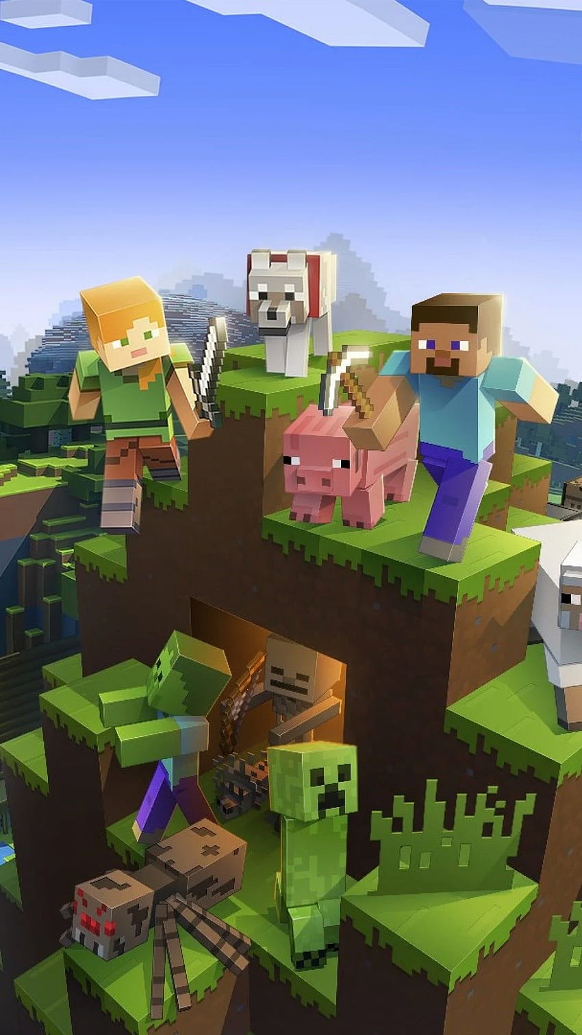 I 9 migliori sfondi per iPhone di Minecraft per il tuo Android o iPhone Sfondo del telefono HD