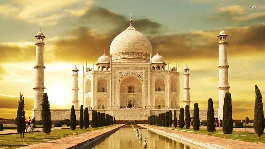 Taj Mahal At Night 3D, Taj Mahal India HD wallpaper