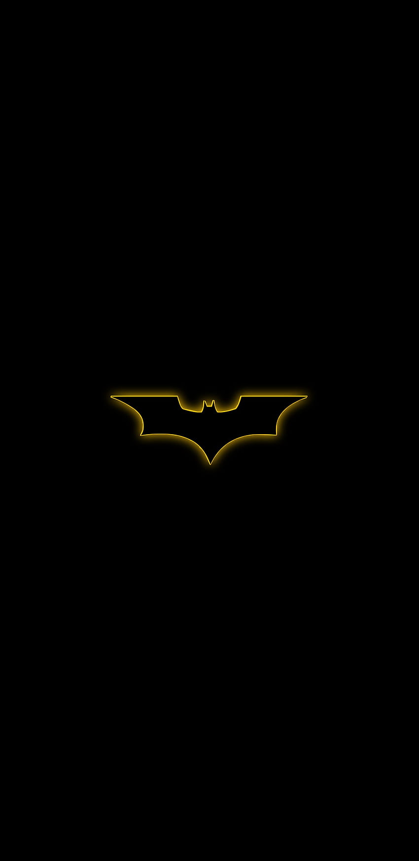 Batman Gold Logo, automotive_exterior, symbol HD phone wallpaper
