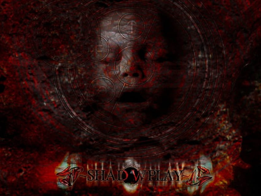Shadow Play, gothic, ruins, face, goth, child, dark HD wallpaper