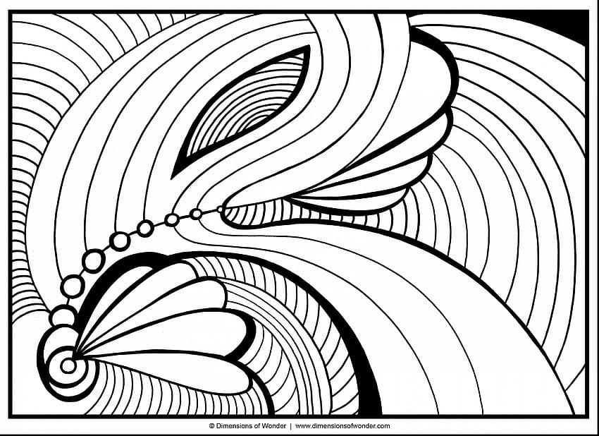 Brilliant Design Abstract Abstract Coloring Page With, Abstract Adult Coloring HD wallpaper