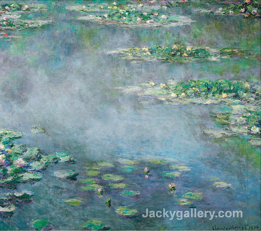 Water Lilies by Claude Monet paintings reproduction HD wallpaper