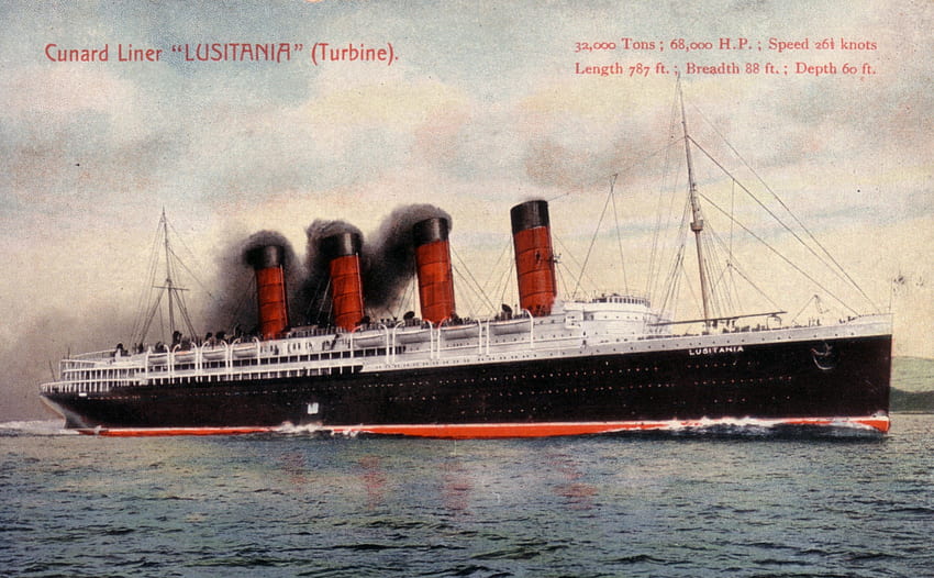 RMS Lusitania, transatlánticos de lujo, barcos, naufragios, lusitania fondo de pantalla