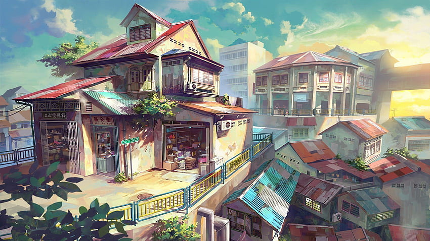 Beautiful Small House Anime Style, House, Anime, Illustration PNG  Transparent Clipart Image and PSD File for Free Download