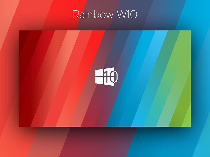 : Rainbow Windows 10 HD wallpaper