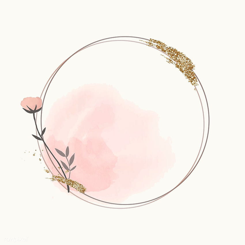 Флорален дизайн на лого, Circle Flower HD тапет за телефон