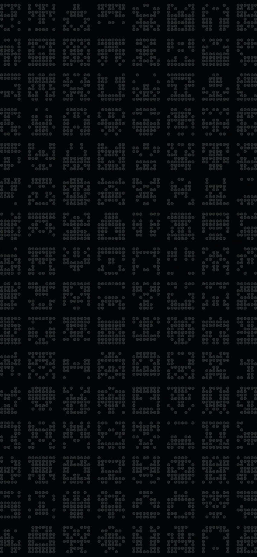 Alien symbol dark pattern iPhone 11, Black Pattern iPhone HD phone wallpaper