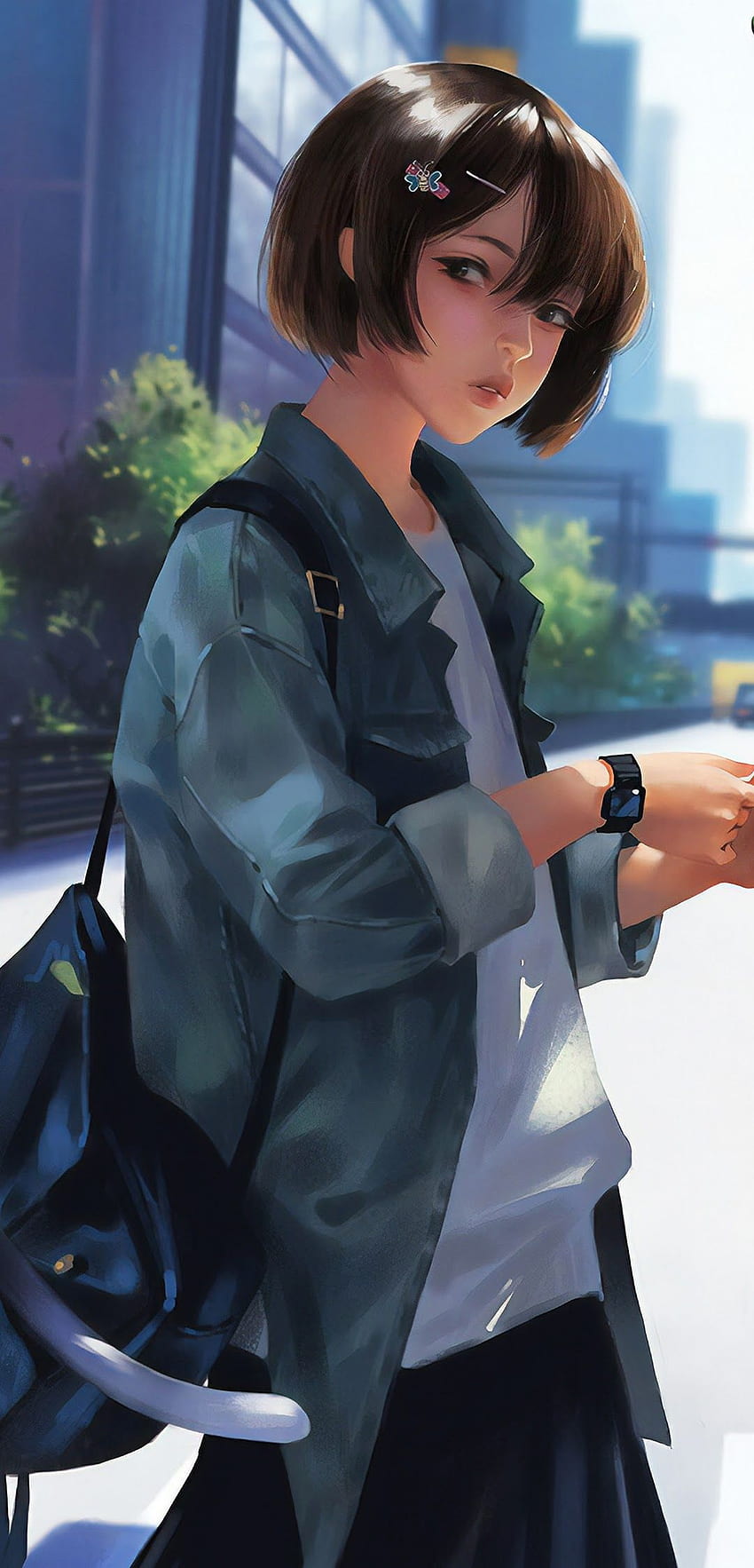 Anime Girl Cat, Anime Police HD phone wallpaper | Pxfuel
