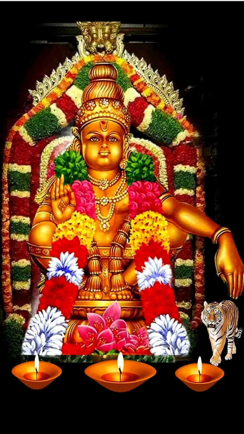 “Incredible Compilation of Ayyappa Images in HD 3D for Free Download