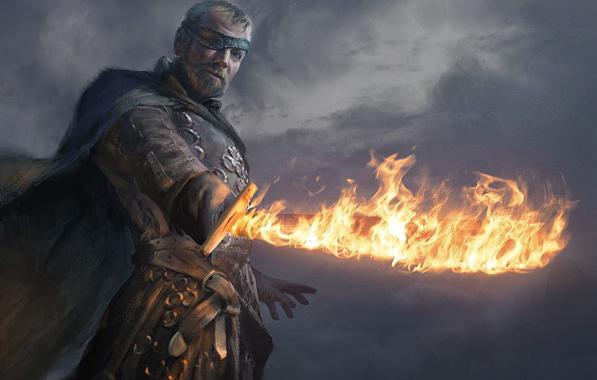 Fire, Sword, The Series, Art, A Song Of Ice And Fire, Game Of Thrones, One Eyed, Hbo, Beric Dondarrion For , Section фильмы HD wallpaper