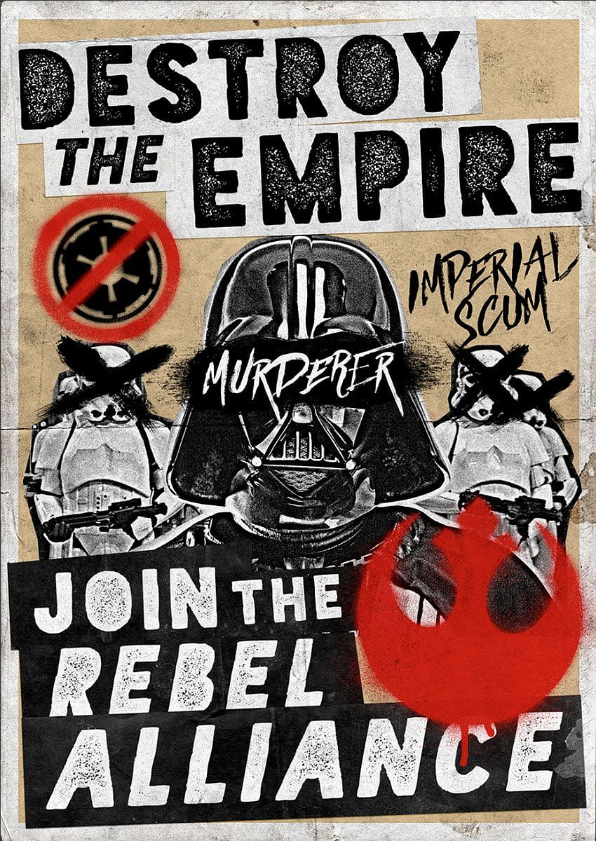 Cara Membuat Poster Propaganda Star Wars Grungy di hop wallpaper ponsel HD