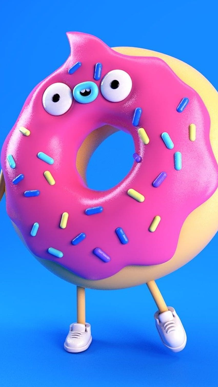 4d, Funny, Donut Art, 4 d HD phone wallpaper