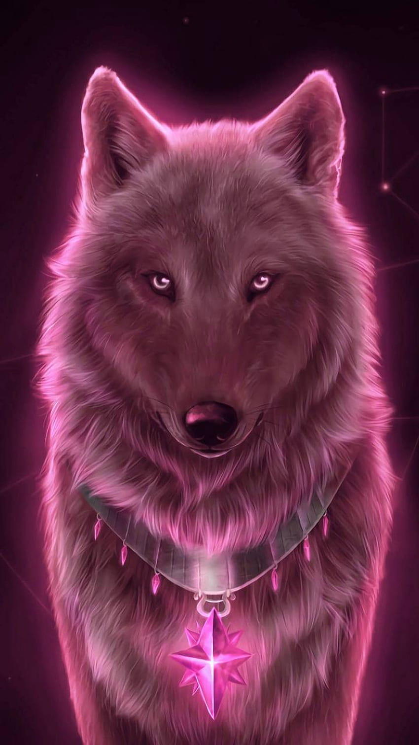 Pink Wolf, Purple Wolves HD phone wallpaper