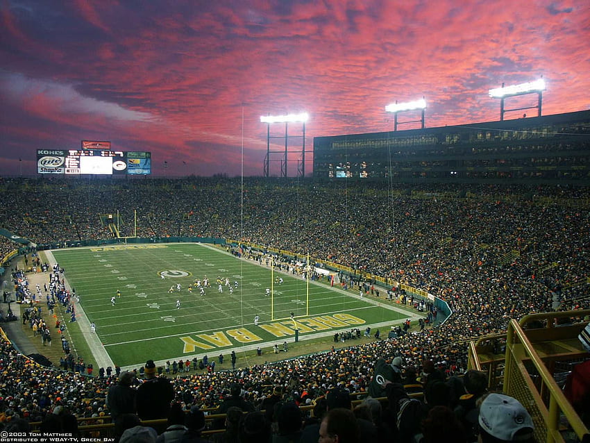 Green Bay Packers'ın Lambeau Field Home'unu Ziyaret Etmek HD duvar kağıdı