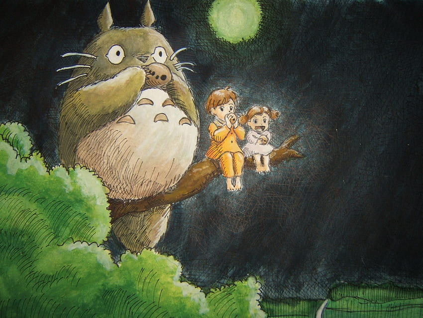 Totoro Background, My Friend Totoro HD wallpaper